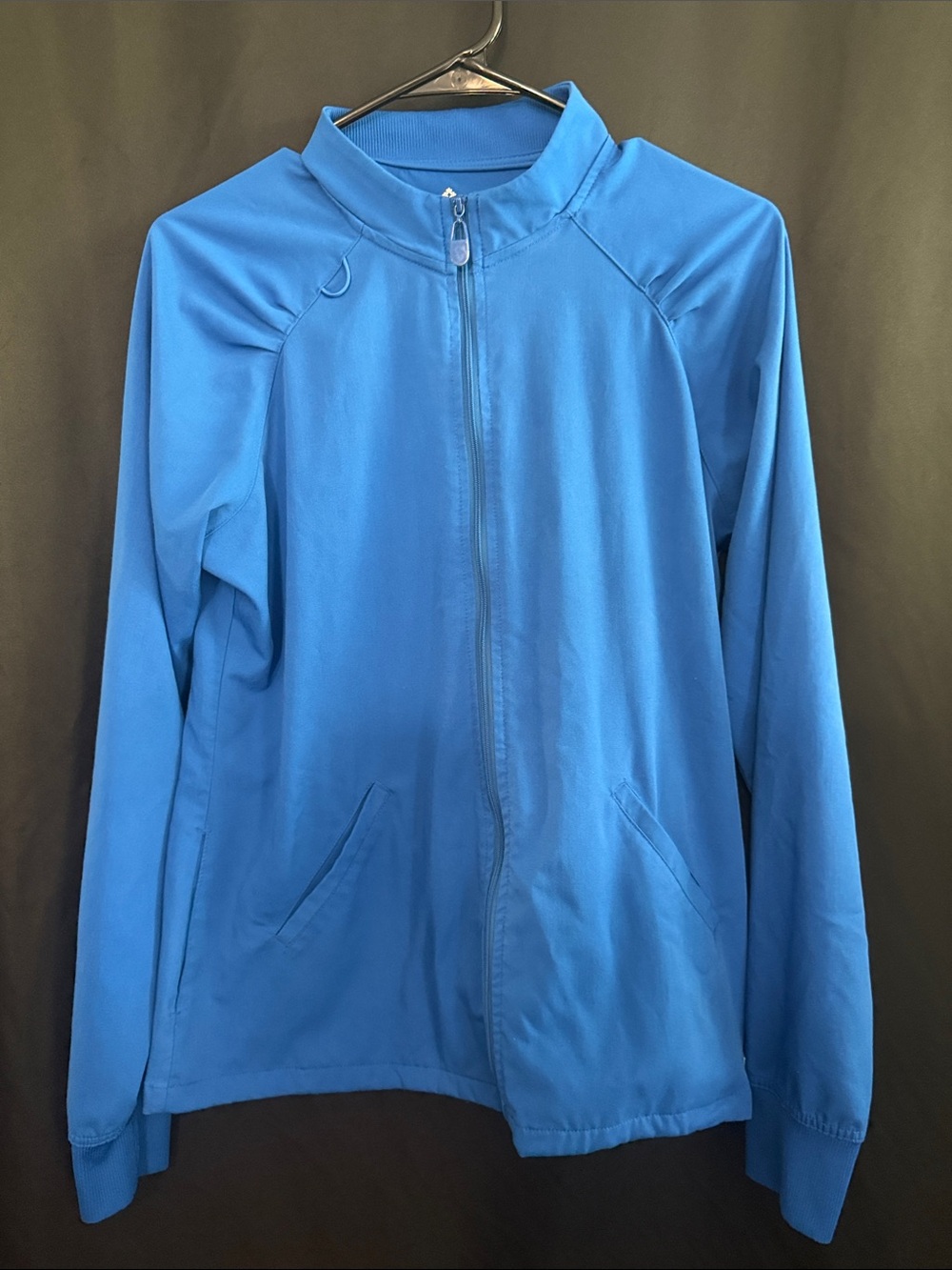 Med Couture Women's Bright Blue Zip-Up Jacket